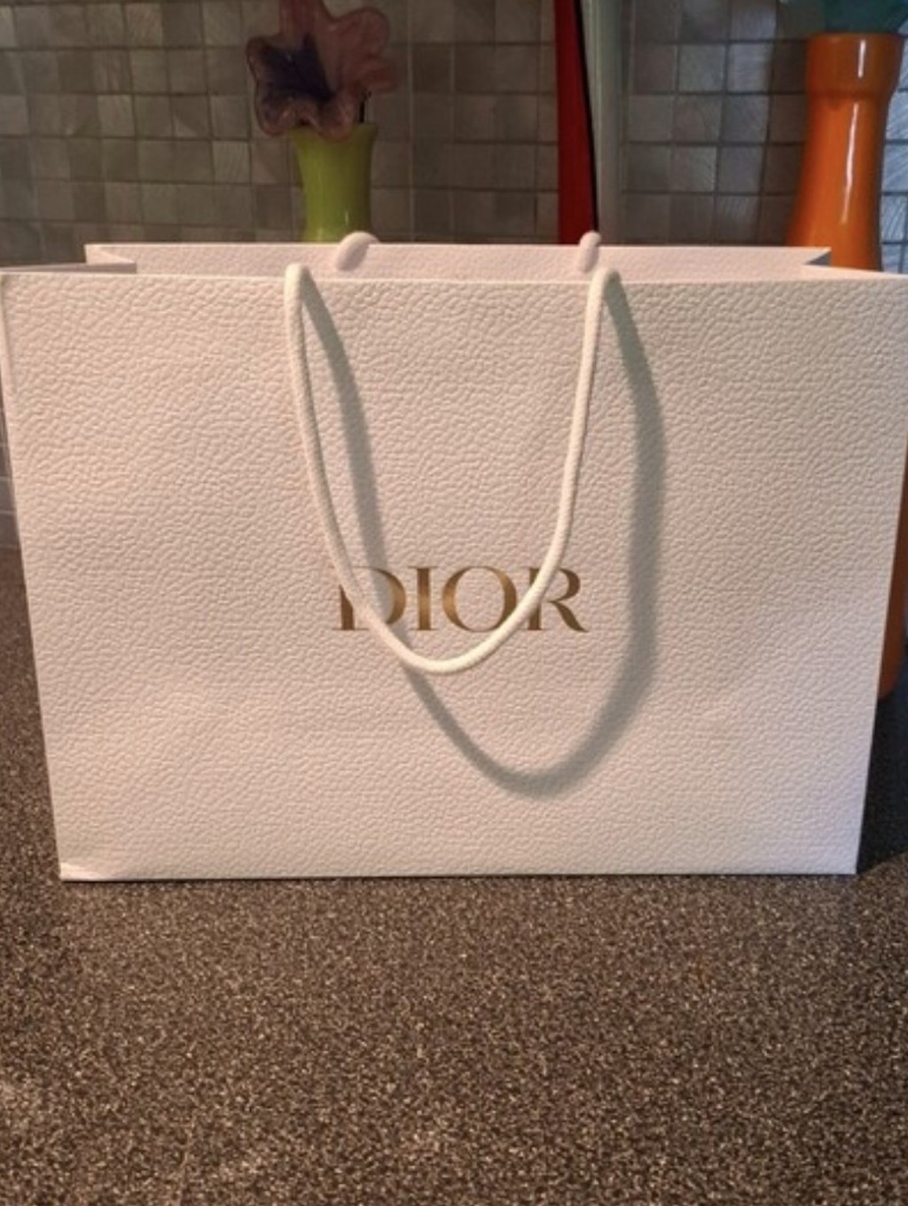 Dior Paper Gift Bag Empty